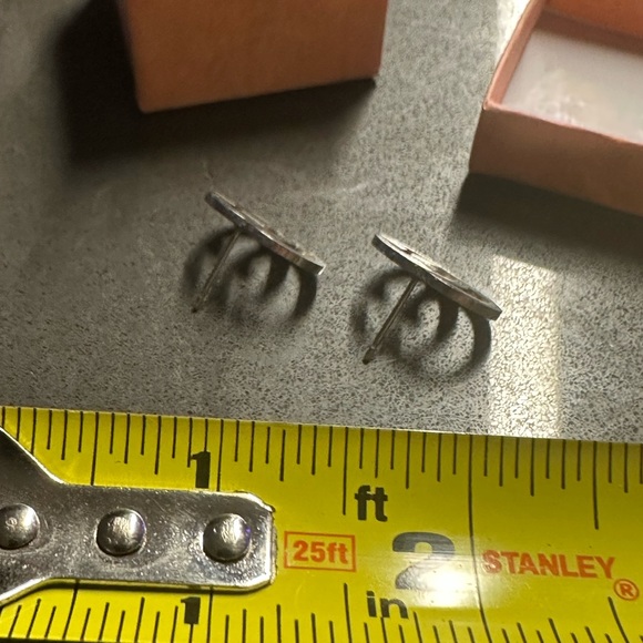 Silver Stud Earrings - Picture 5 of 7
